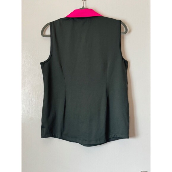 Jofit Sleeveless 1/4 Zip Sport Polo - Size L | Tennis Core & Golf Aesthetic - Picture 4 of 5